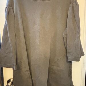Free People black Sweatshirt with pockets large